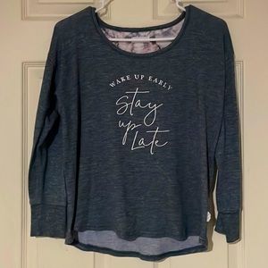 NWOT Danskin Wake Early Stay Up Late